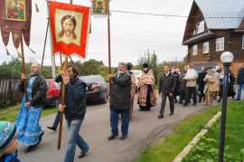 27.09.2016 Освящение Поклонного Креста в с. Жестылево